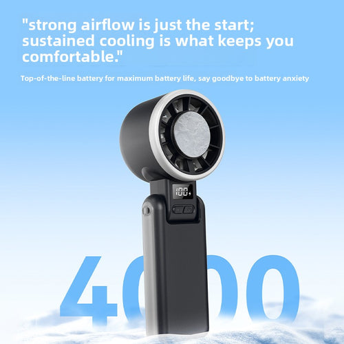 Portable USB Rechargeable Neck Fan with Turbo Cooling
