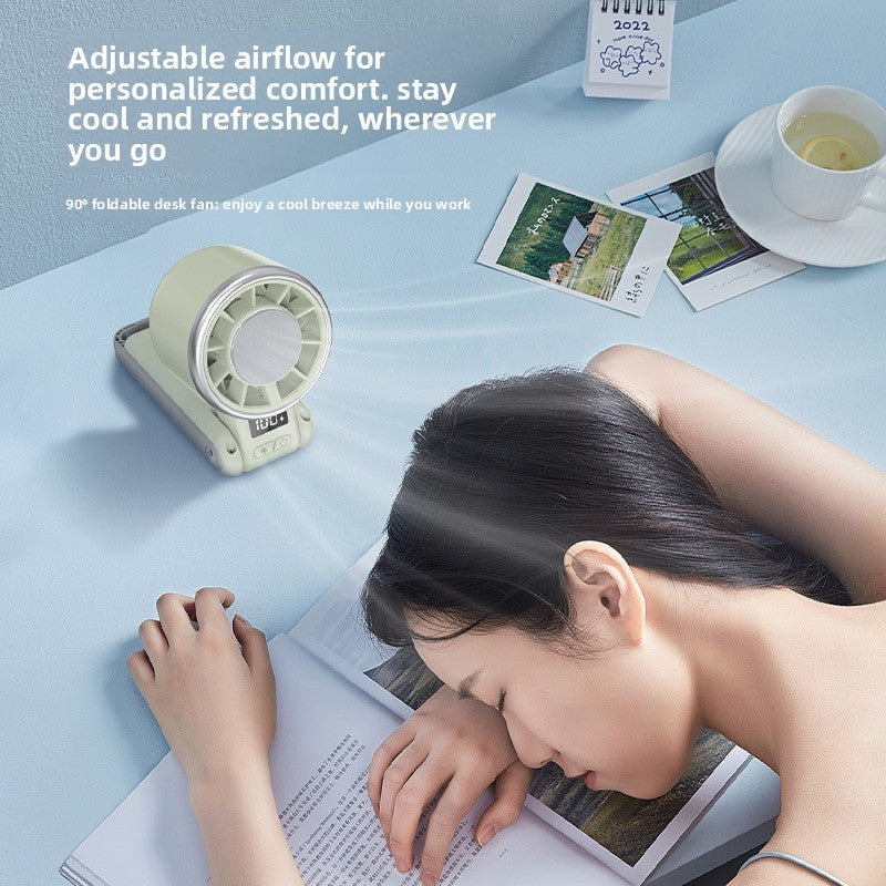 Portable USB Rechargeable Neck Fan with Turbo Cooling