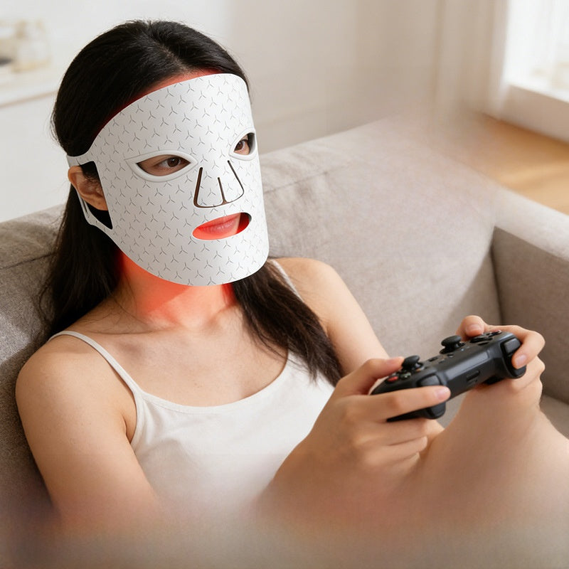 Wireless LED Photon Facial Mask Device